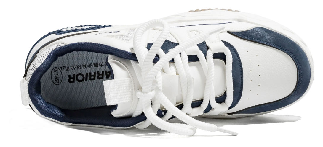 Warrior Low top Skateboard Shoes Men's White Black 