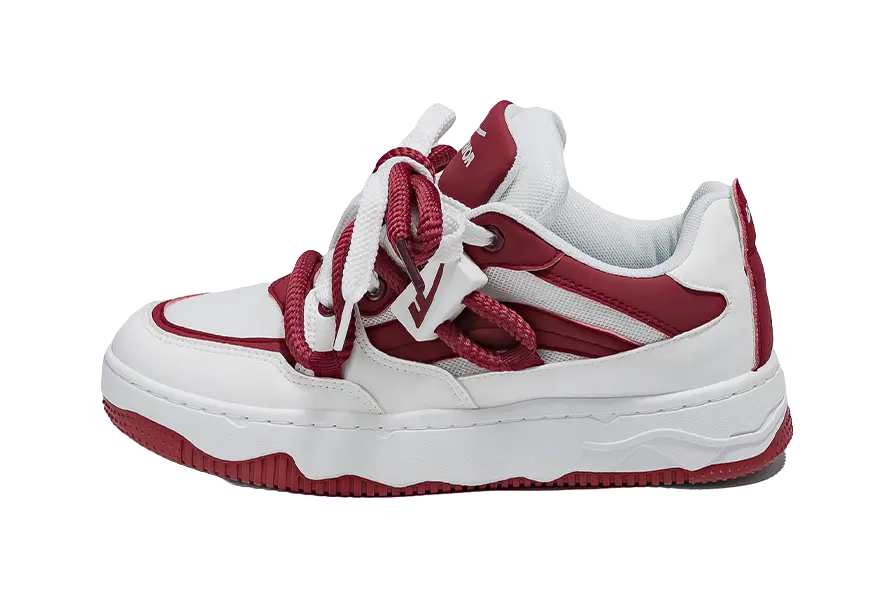 Warrior Low top Skateboard Shoes Unisex White 