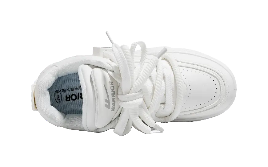 Warrior Low top Skateboard Shoes Unisex White 