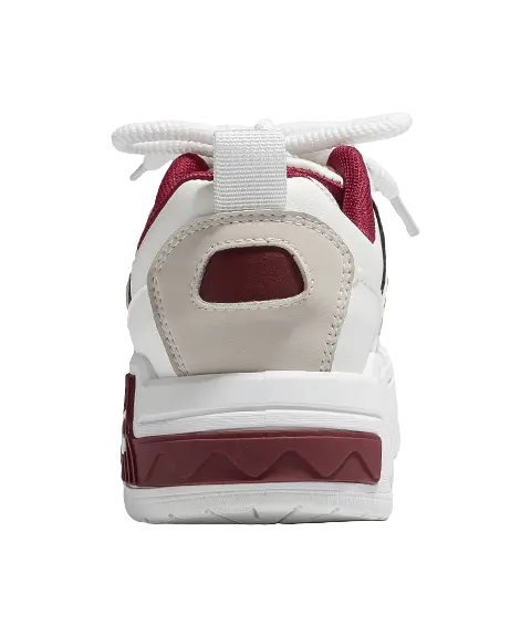 Warrior Low top Skateboard Shoes Unisex White Gray Red 