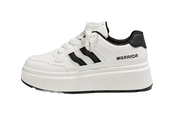 Warrior Low top Skateboard Shoes Women's Beige Black 
