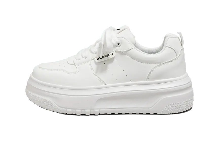 Warrior Low top Skateboard Shoes Women's Beige Black 