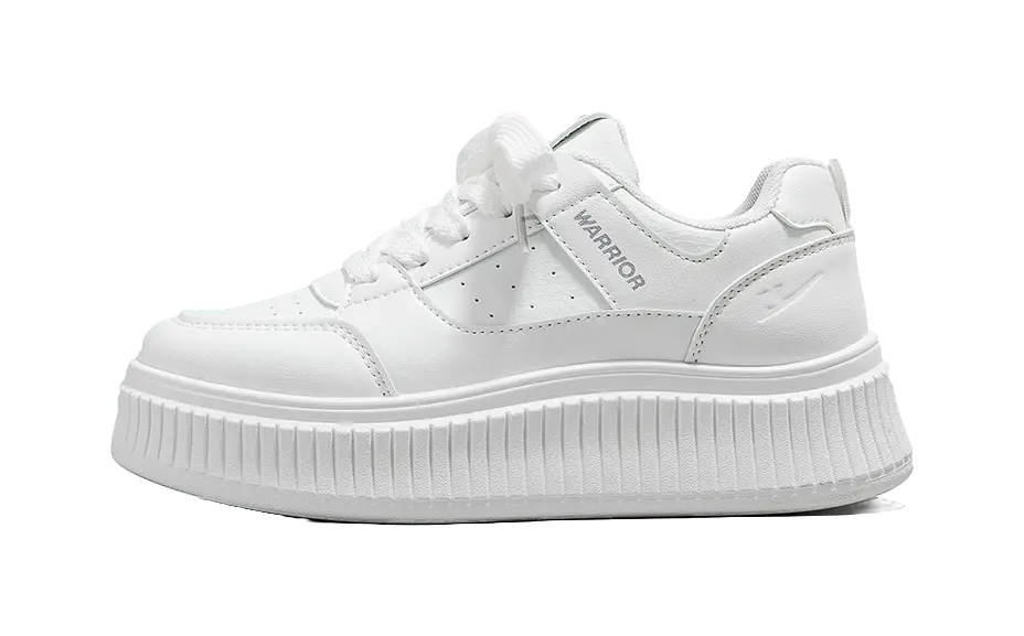 Warrior Low top Skateboard Shoes Women's Beige Black 