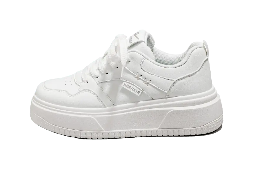 Warrior Low top Skateboard Shoes Women's Beige Black 