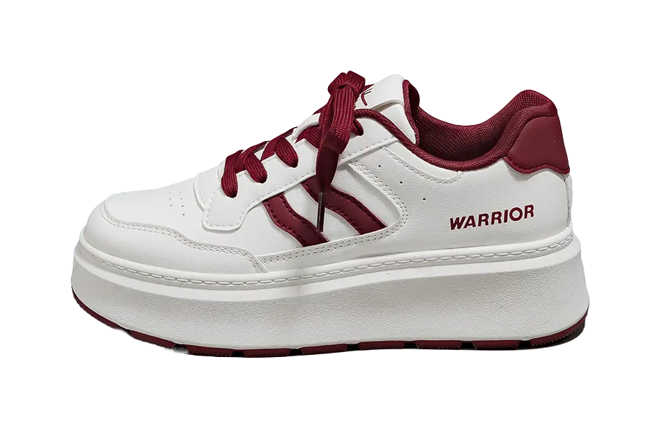 Warrior Low top Skateboard Shoes Women's Beige Black 