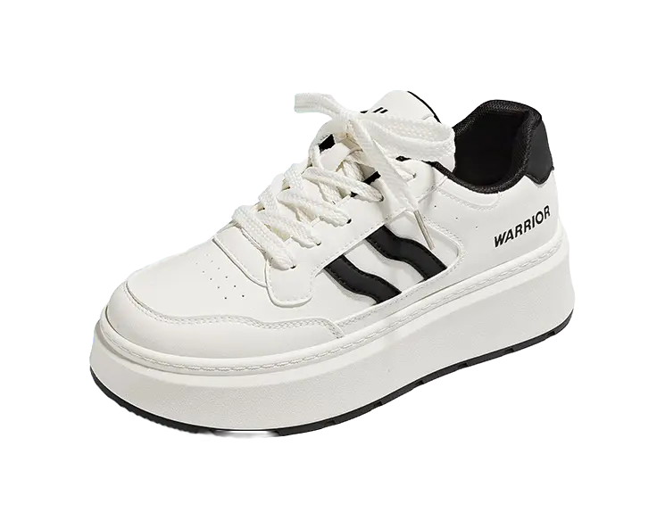 Warrior Low top Skateboard Shoes Women's Beige Black 