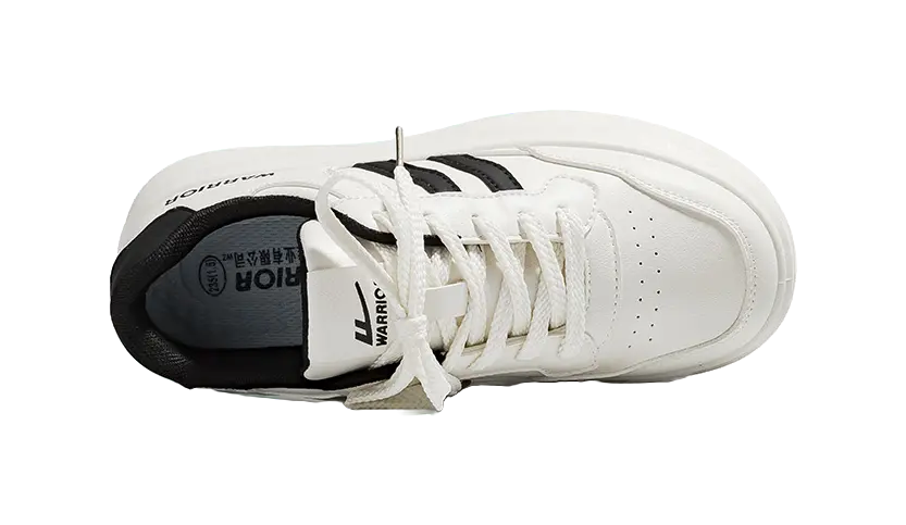 Warrior Low top Skateboard Shoes Women's Beige Black 