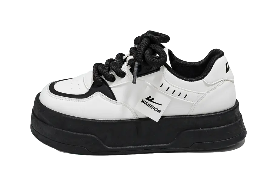 Warrior Low top Skateboard Shoes Women's White Black 