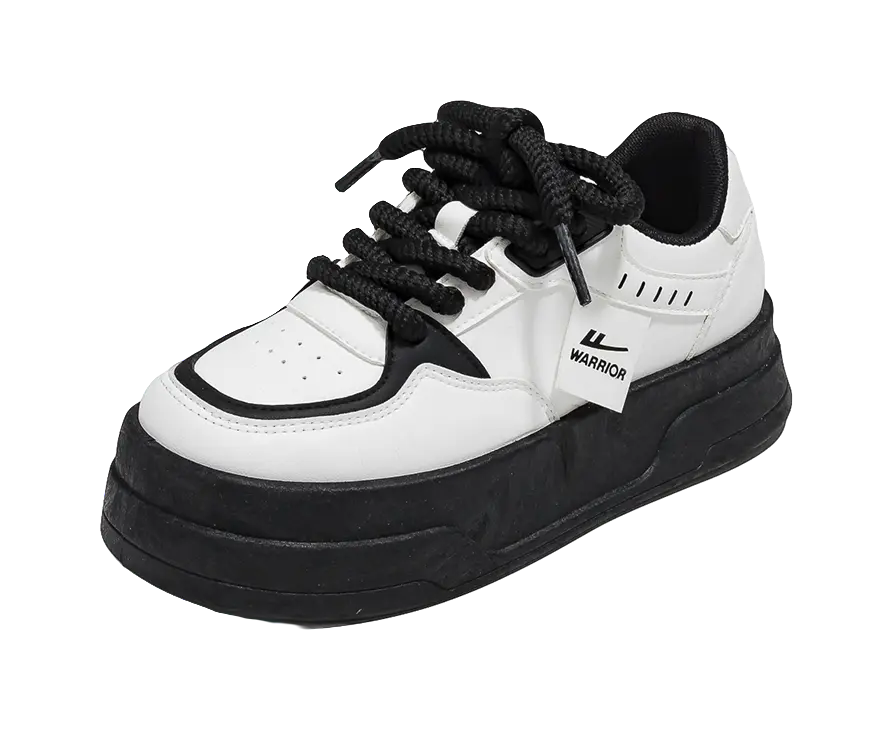 Warrior Low top Skateboard Shoes Women's White Black 