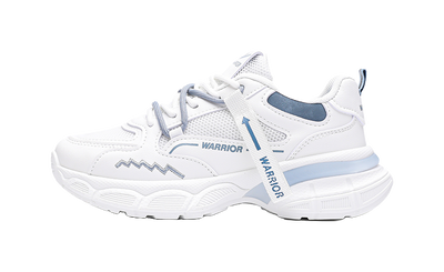 Warrior Low top Sports Casual Shoes Women's White Blue 
