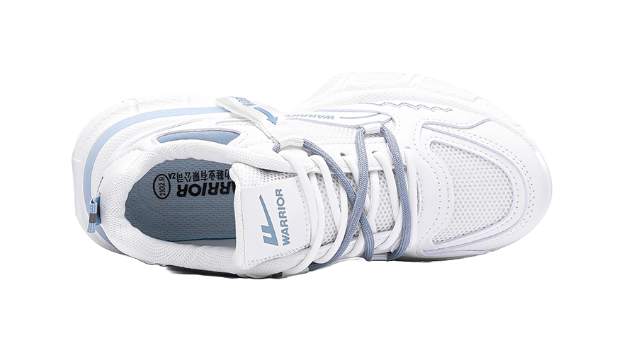 Warrior Low top Sports Casual Shoes Women's White Blue 