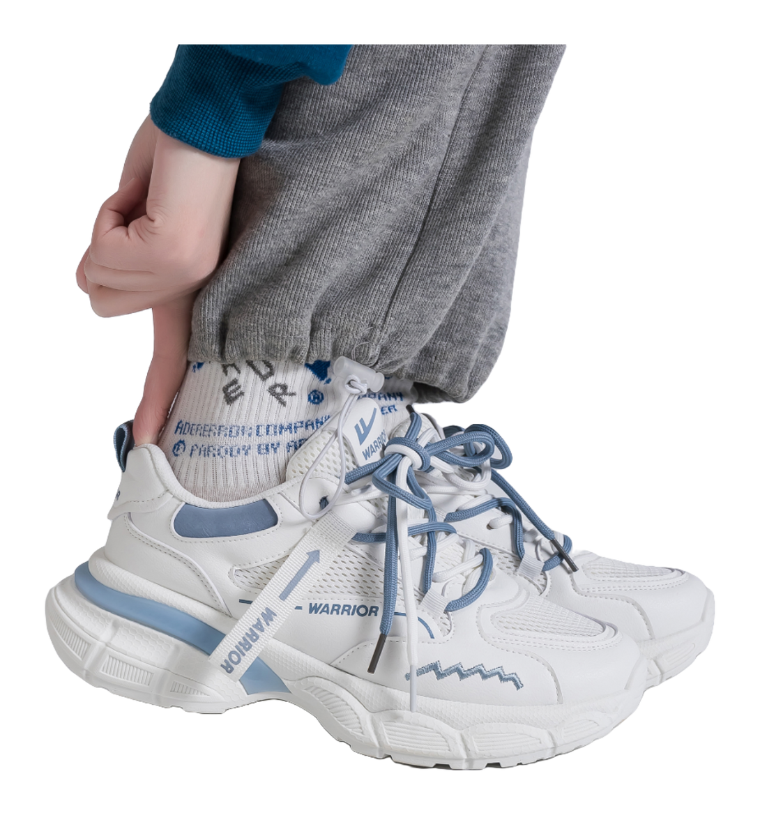 Warrior Low top Sports Casual Shoes Women's White Blue 