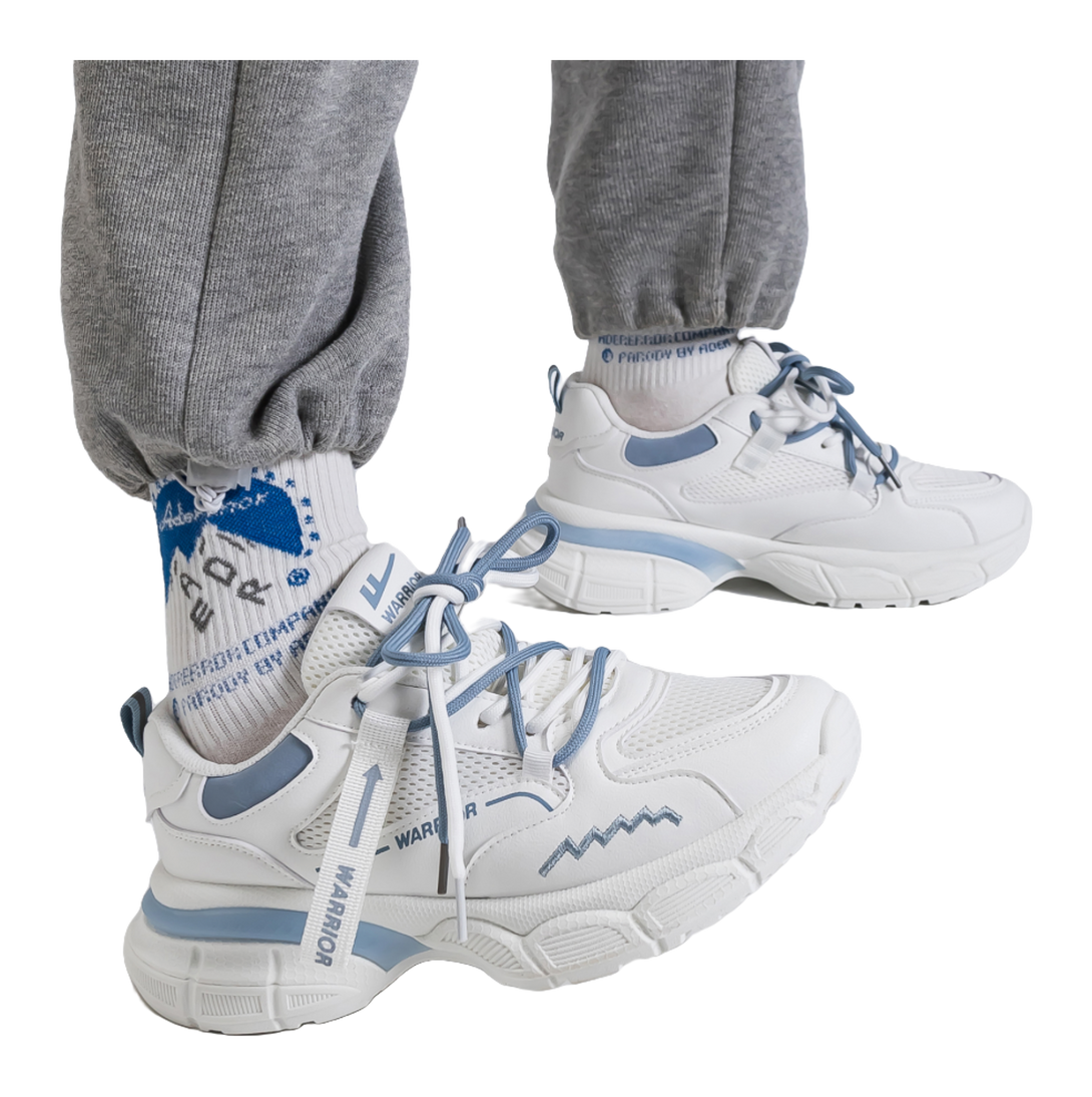 Warrior Low top Sports Casual Shoes Women's White Blue 