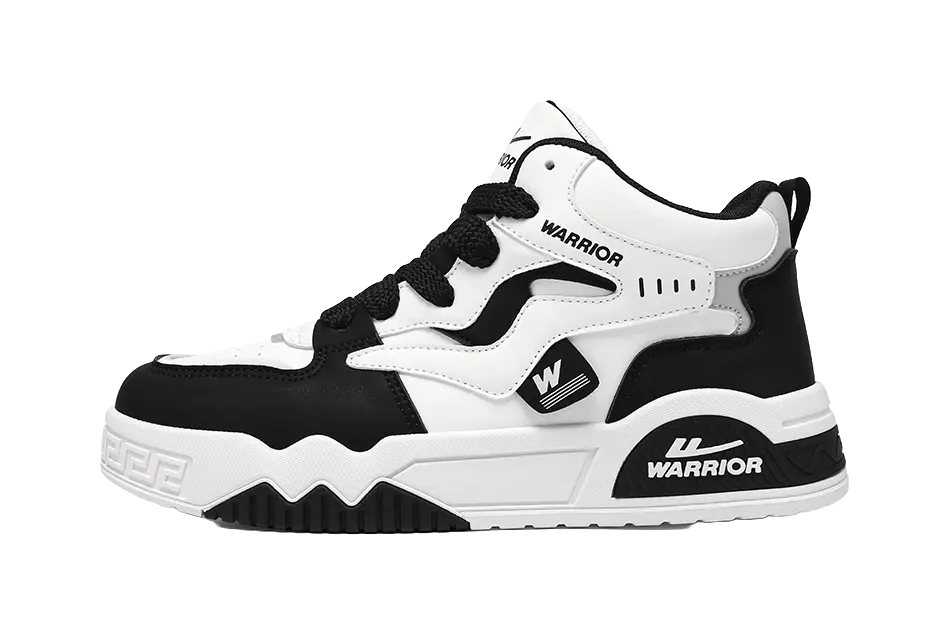 Warrior Puffy Shoes Abrasion Resistant Lightweight Height Increasing High top Skateboard Shoes Men's 
