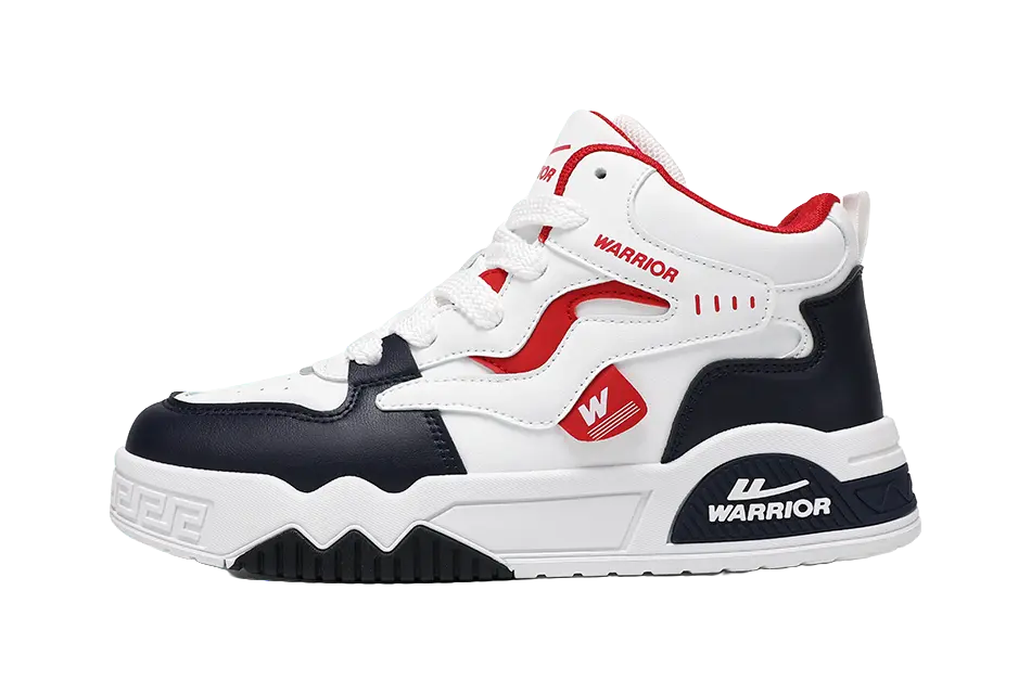 Warrior Puffy Shoes Abrasion Resistant Lightweight Height Increasing High top Skateboard Shoes Men's 