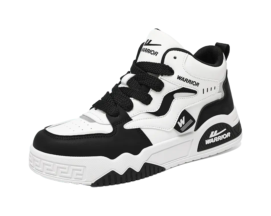 Warrior Puffy Shoes Abrasion Resistant Lightweight Height Increasing High top Skateboard Shoes Men's 