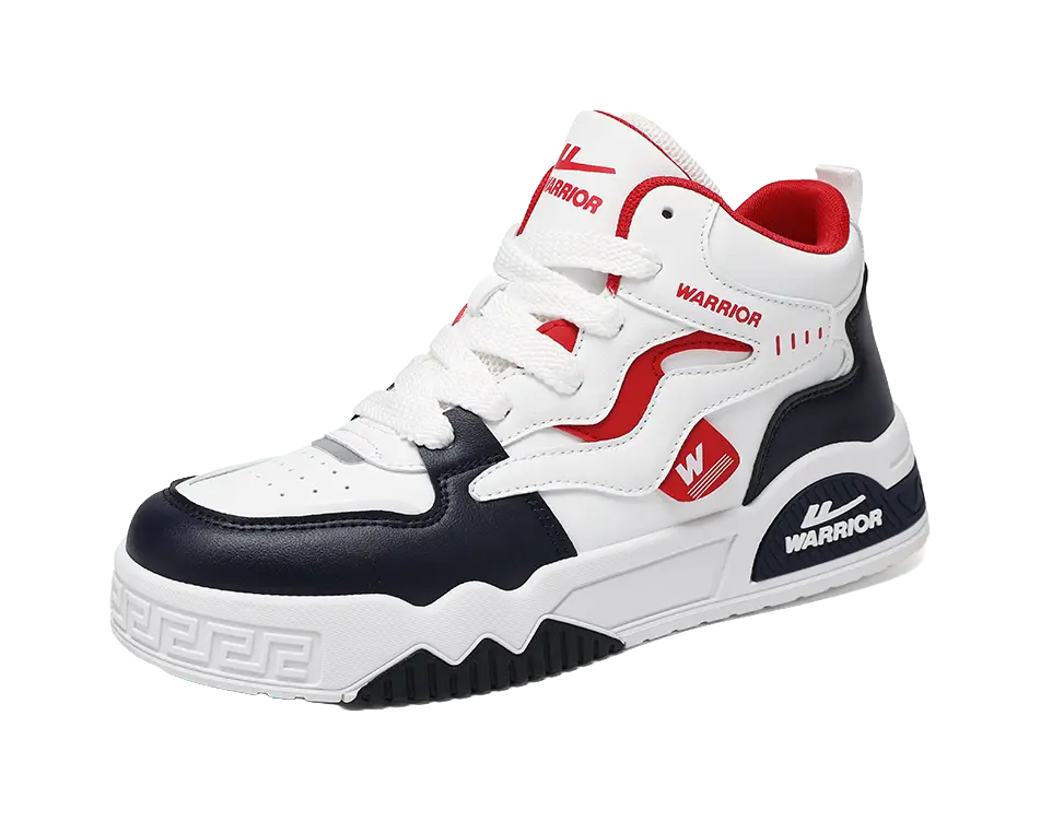 Warrior Puffy Shoes Abrasion Resistant Lightweight Height Increasing High top Skateboard Shoes Men's 