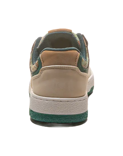 Warrior Secret Forest Slip Resistant, Abrasion Resistant, Breathable Low top Skateboard Shoes Men's Beige Green 