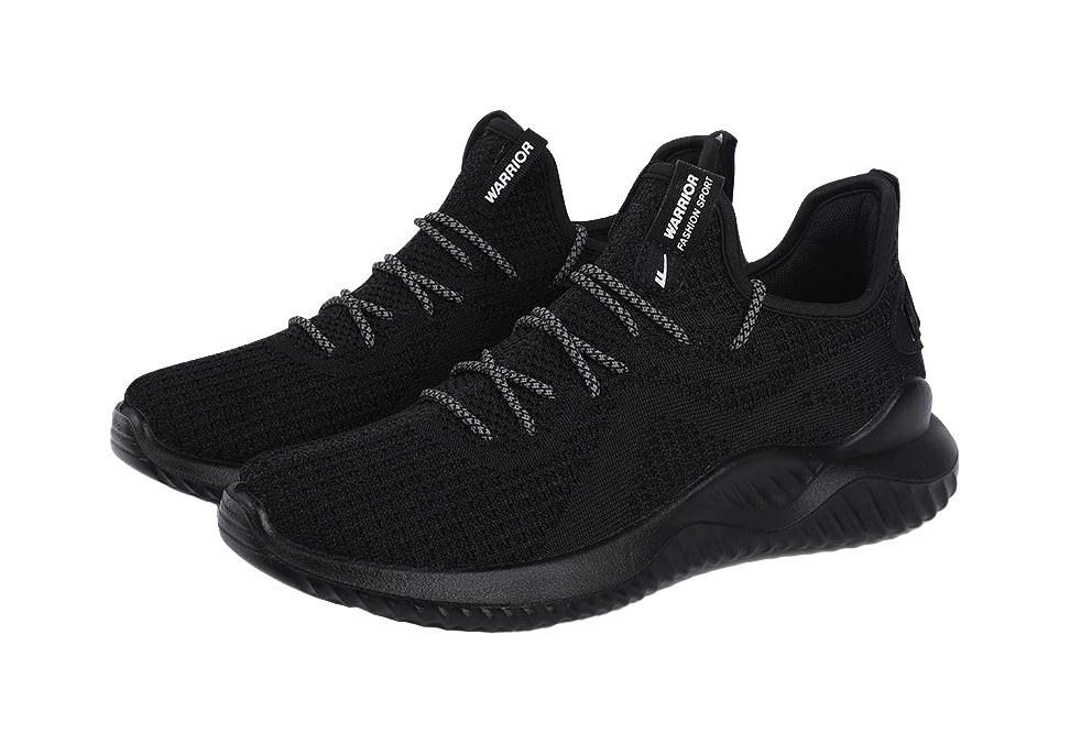 Warrior Shock Absorbers Slip Resistant Abrasion Resistant Low top Casual Shoes Men's Black 