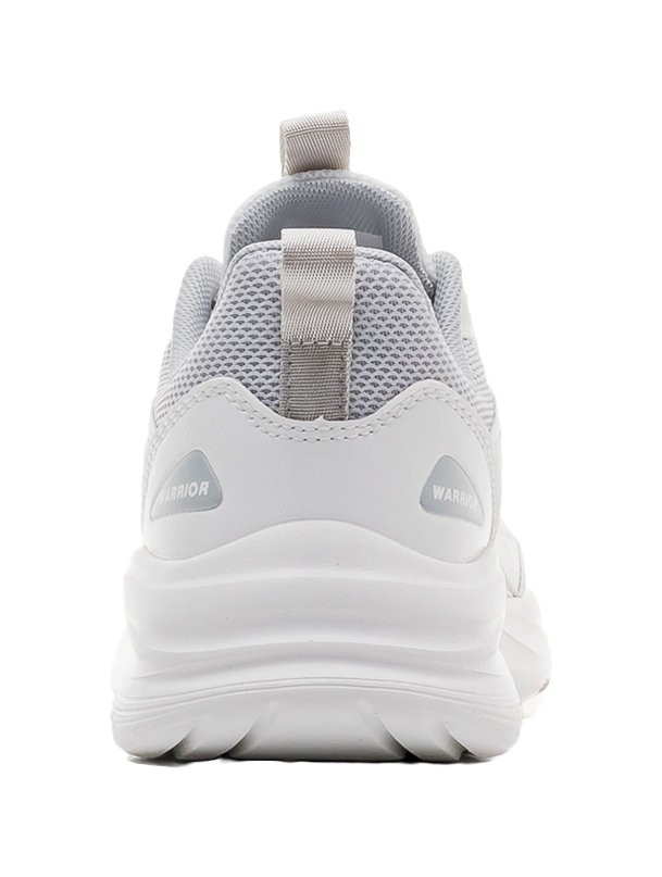 Warrior Shock Absorbing, Non Slip, Wear Resistant, Breathable And Lightweight Low top Casual Shoes Unisex White Gray 