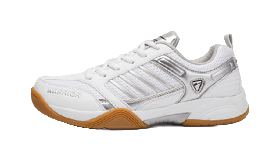 Warrior Shock Absorbing, Non Slip, Wear Resistant, Breathable And Lightweight Low top Casual Shoes Unisex White Gray 