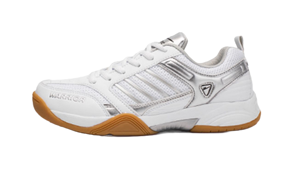 Warrior Shock Absorbing, Non Slip, Wear Resistant, Breathable And Lightweight Low top Casual Shoes Unisex White Gray 