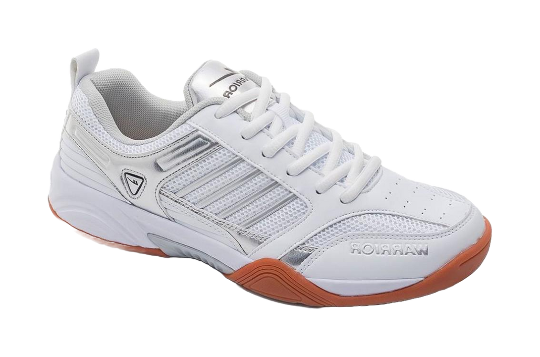 Warrior Shock Absorbing, Non Slip, Wear Resistant, Breathable And Lightweight Low top Casual Shoes Unisex White Gray 