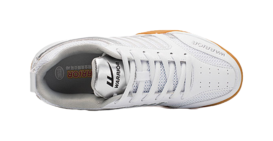 Warrior Shock Absorbing, Non Slip, Wear Resistant, Breathable And Lightweight Low top Casual Shoes Unisex White Gray 