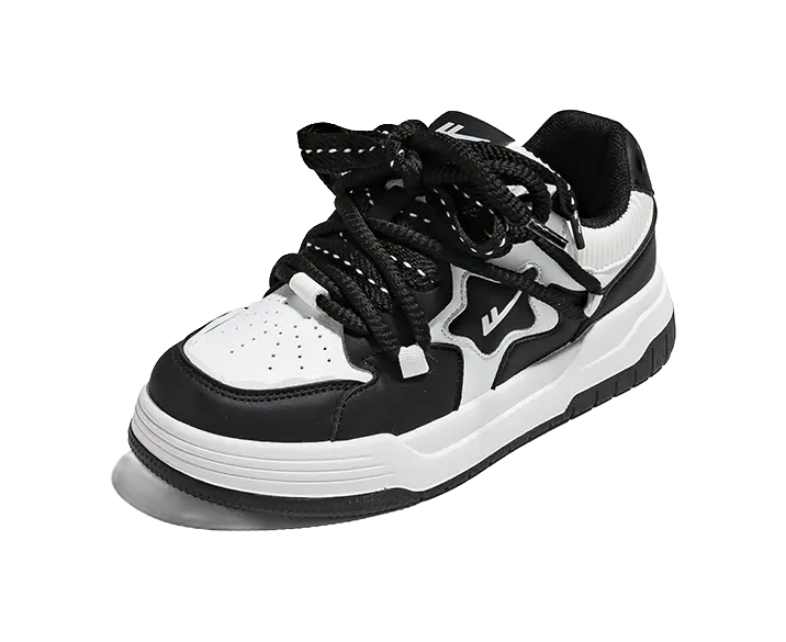 Warrior Skateboard Shoes Unisex White Black 
