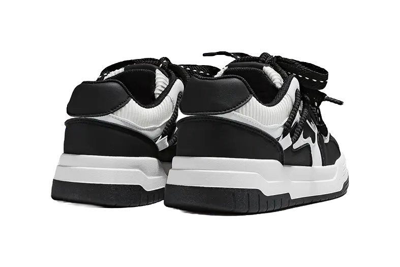 Warrior Skateboard Shoes Unisex White Black 