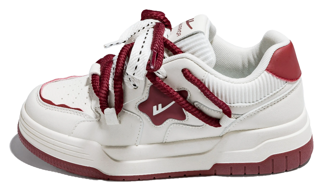 Warrior Skateboard Shoes Unisex White Black 