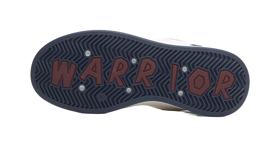 Warrior Slip Resistant Abrasion Resistant Low top Skateboard Shoes Unisex Beige Dark Blue Red 