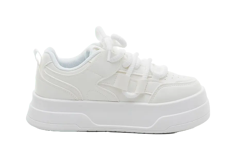 Warrior Slip Resistant Abrasion Resistant Low top Skateboard Shoes Women's White 