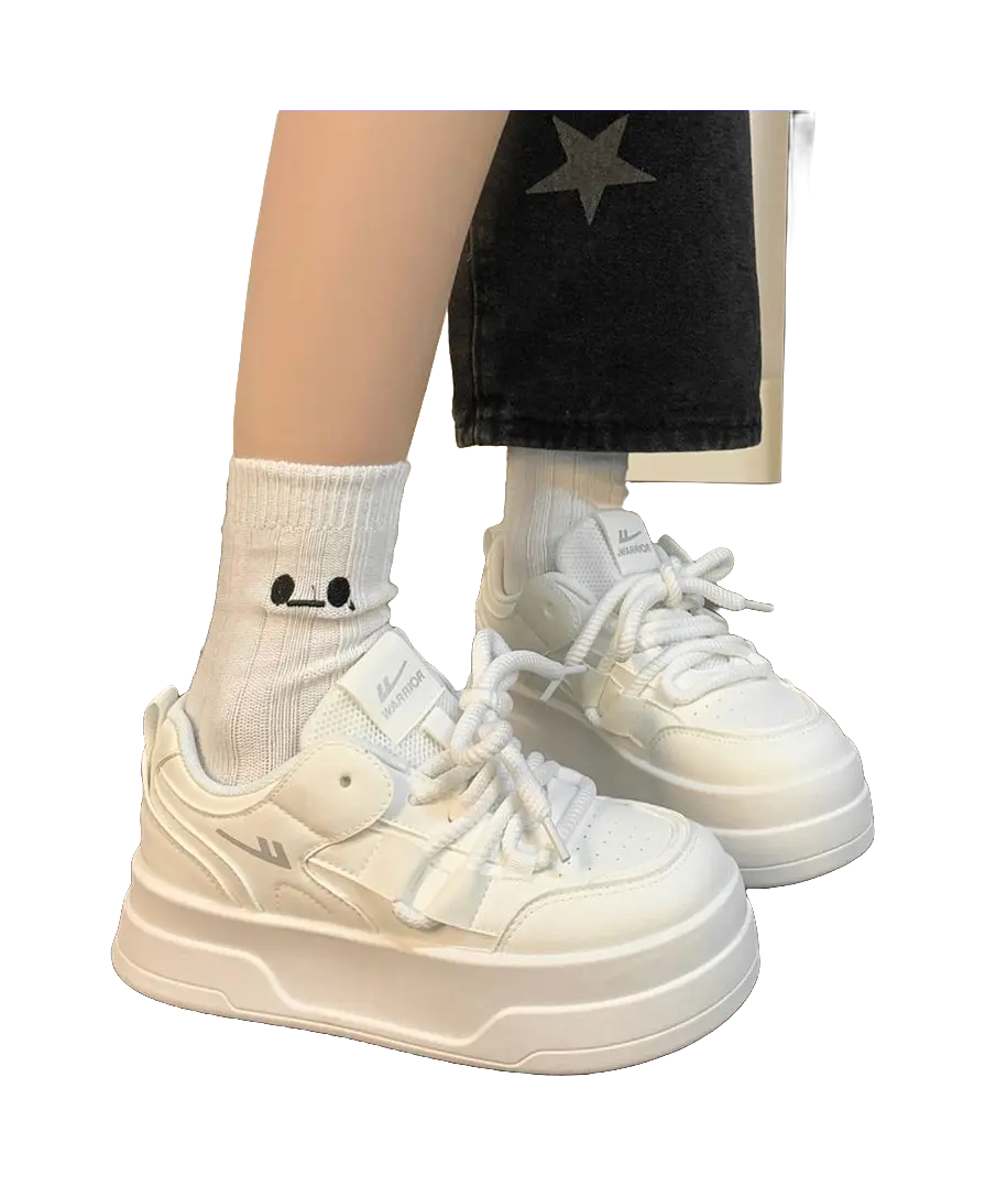 Warrior Slip Resistant Abrasion Resistant Low top Skateboard Shoes Women's White 