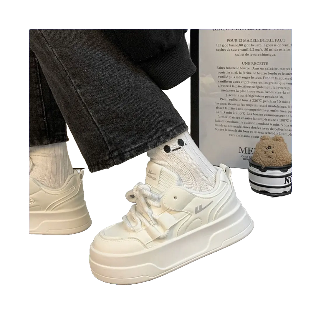 Warrior Slip Resistant Abrasion Resistant Low top Skateboard Shoes Women's White 