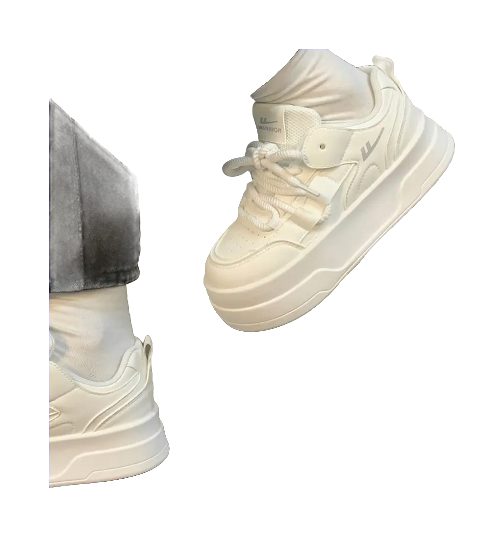 Warrior Slip Resistant Abrasion Resistant Low top Skateboard Shoes Women's White 