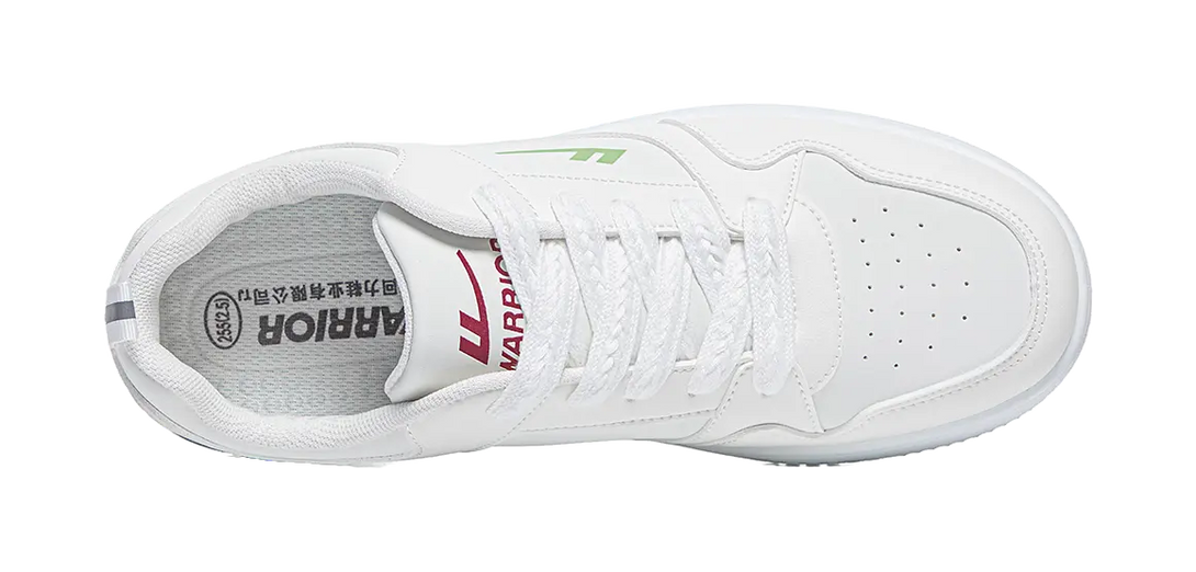 Warrior Slip Resistant Cushioning Abrasion Resistant Lightweight Breathable Low top Skateboard Shoes Unisex Ecru 