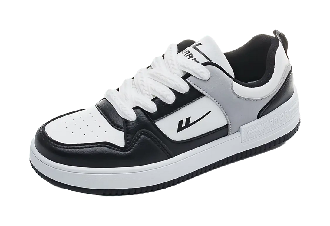 Warrior Slip Resistant Cushioning Abrasion Resistant Lightweight Breathable Low top Skateboard Shoes Unisex Ecru 