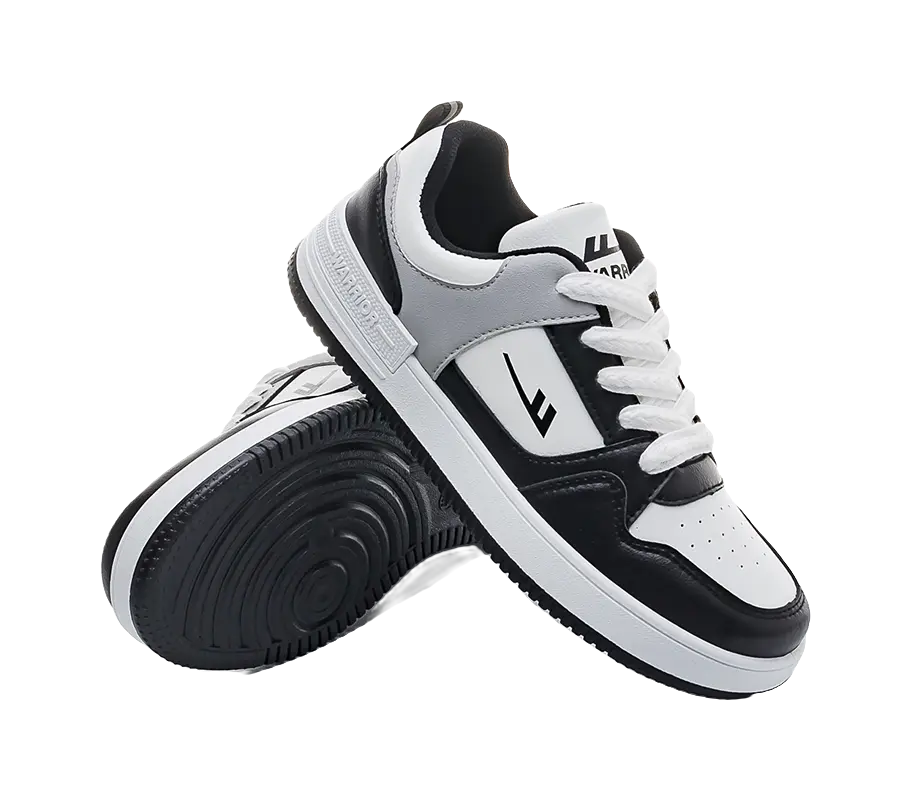 Warrior Slip Resistant Cushioning Abrasion Resistant Lightweight Breathable Low top Skateboard Shoes Unisex Ecru 