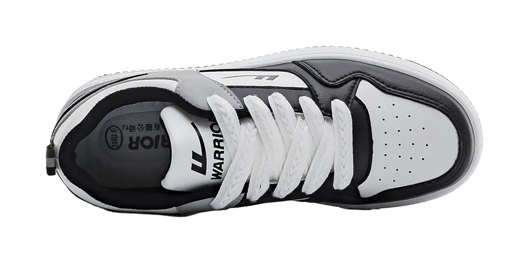 Warrior Slip Resistant Cushioning Abrasion Resistant Lightweight Breathable Low top Skateboard Shoes Unisex Ecru 