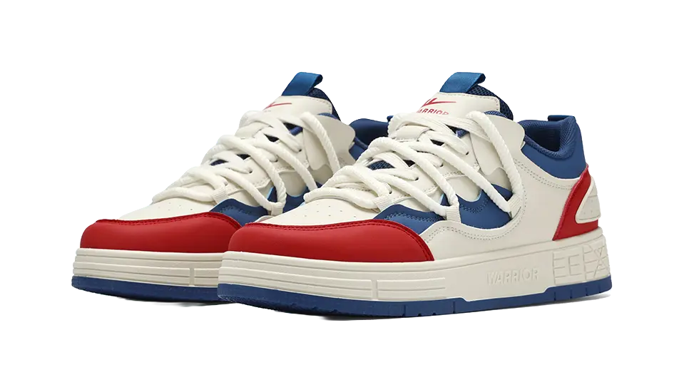 Warrior Slip Resistant Cushioning Low Top Skateboard Shoes Men's 