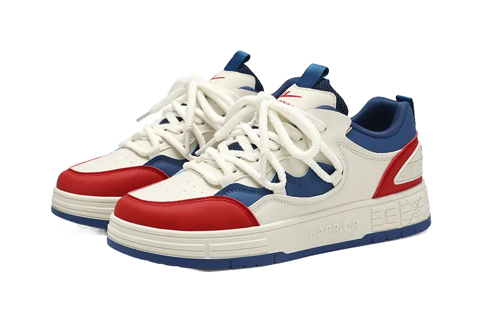 Warrior Slip Resistant Cushioning Low Top Skateboard Shoes Men's 