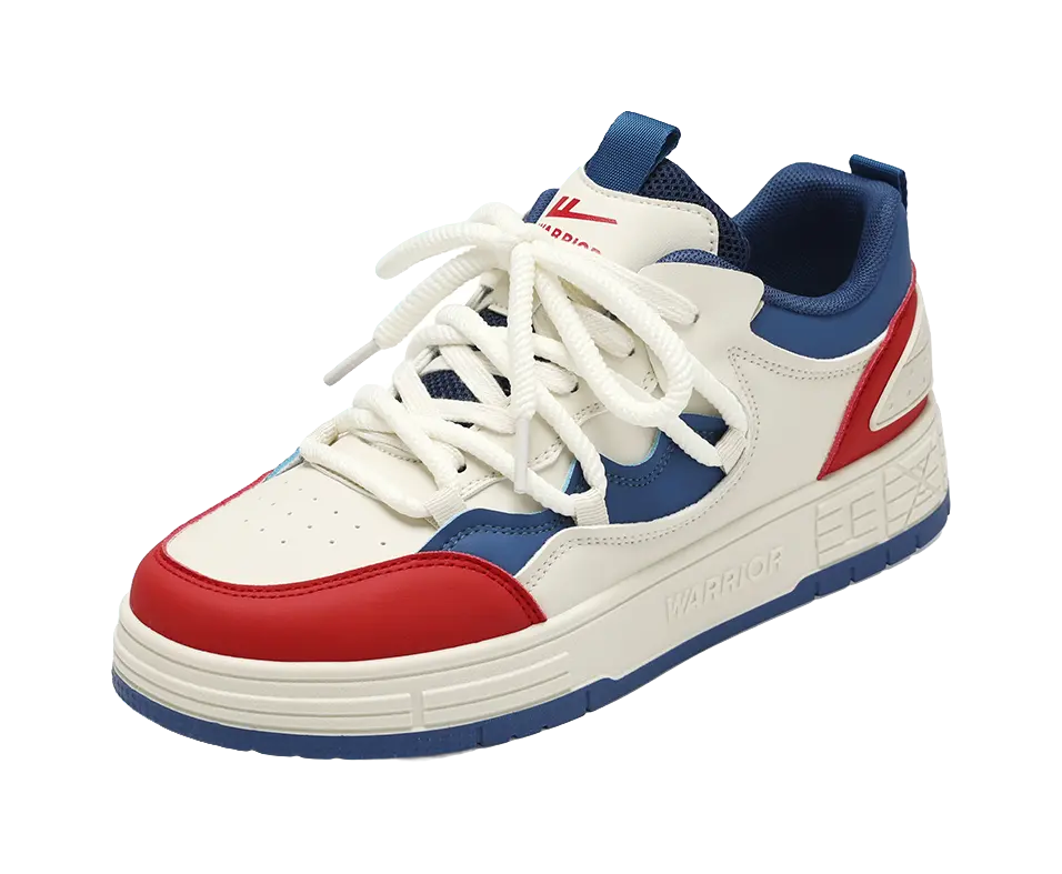 Warrior Slip Resistant Cushioning Low Top Skateboard Shoes Men's 