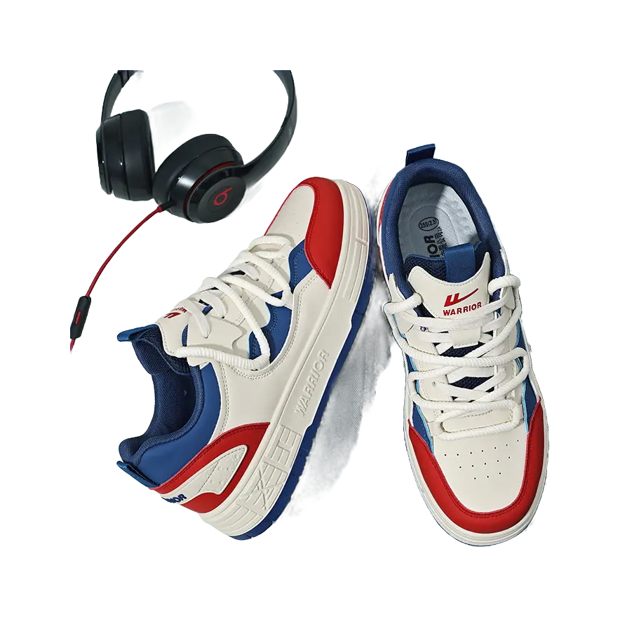 Warrior Slip Resistant Cushioning Low Top Skateboard Shoes Men's 