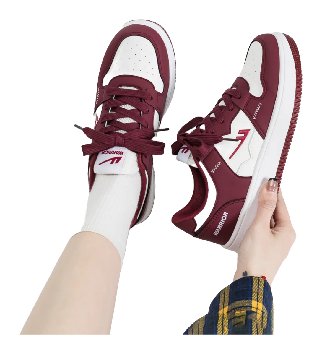 Warrior Slip Resistant Low Top Skateboard Shoes Unisex 