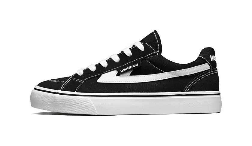 Warrior Slip Resistant, Abrasion Resistant, Lightweight Low top Canvas Shoes Unisex Black White  VJSNEAKER