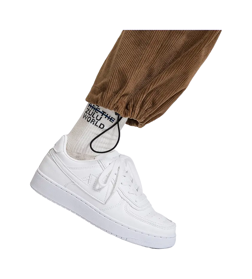 Warrior Slip Resistant, Abrasion Resistant, Lightweight Low top Skateboard Shoes Unisex White 