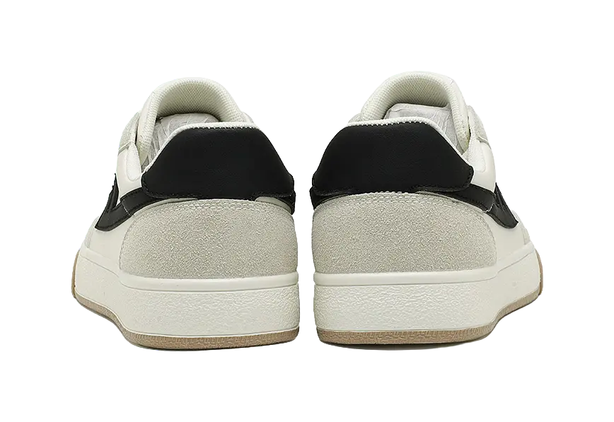 Warrior Slip Resistant, Abrasion Resistant, Lightweight, Breathable Low top Skateboard Shoes Unisex Beige Black 