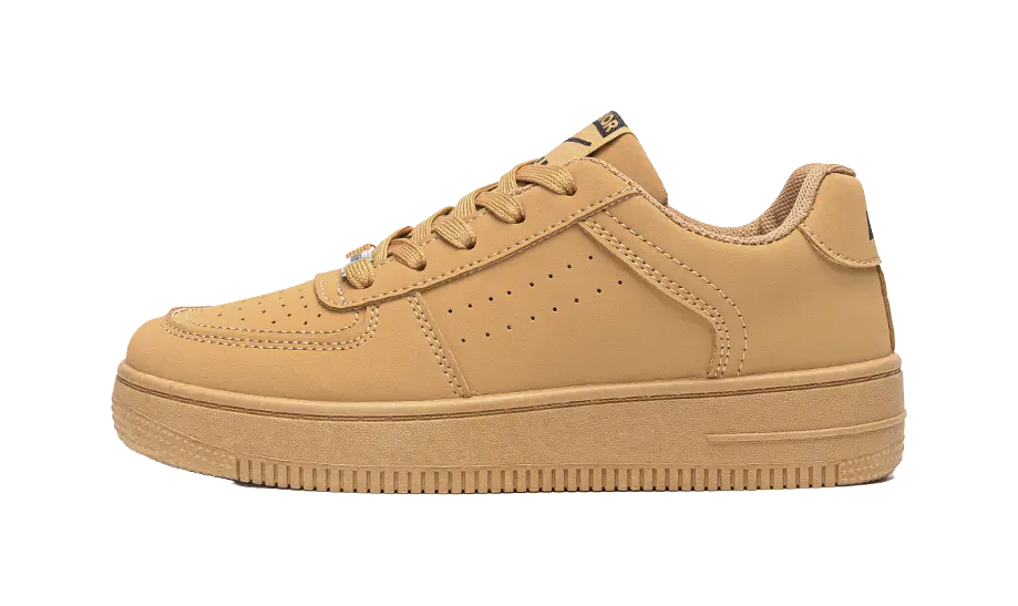 Warrior Slip Resistant, Abrasion Resistant, Lightweight, Height Increasing Low top Skateboard Shoes Men's Earth Yellow 