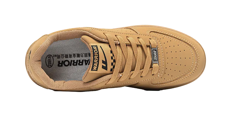 Warrior Slip Resistant, Abrasion Resistant, Lightweight, Height Increasing Low top Skateboard Shoes Men's Earth Yellow 